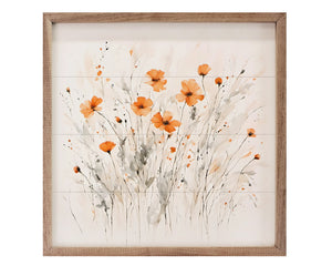 This unique piece is a simple way to bring beauty and charm to any wall within the home. It is made from high quality American hardwood planks with a hand painted face, and printed with UV cured ink, and is framed in a natural walnut frame. Each piece is unique with its own personality, marks, wood grain, and look.

Materials:
Wood

Dimensions:
16" wide x 1 1/2" deep x 16" high
