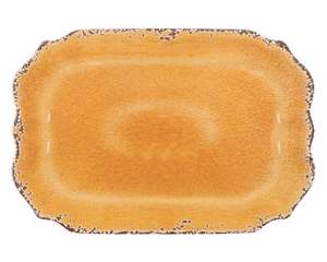 Vintage-inspired orange melamine dinnerware

This crackle melamine serving platter is perfect for all your indoor or outdoor entertaining. With its rustic chic design, the dinnerware has the look and feel of glazed pottery. It is great for fall or for year-round use. The possibilities are endless!

Materials:
Melamine

Dimensions:
13 1/2" wide x 1" deep x 20" long

Care:
Dishwasher safe