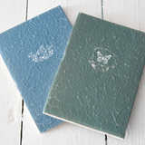 Set of two paper mache writing journals, Diaries, Blue, green, JaBella Designs, Gifts, Shopify