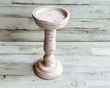 Pink gold pillar candle holder, JaBella Designs