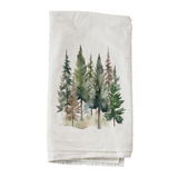 Watercolor pine tree flour sack kitchen towel

This decorative flour sack towel is the perfect piece for your cabin. Featuring a watercolor pine tree design a top a white background, this towel has a corner loop to make it easy to hang. It is highly absorbent and can be iron if desired.

Materials:
Cotton

Dimensions:
27" square

Care:
Machine washable