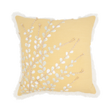 Down-filled yellow floral pillow

Enhance your home with our delicate embroidered floral pillow for timeless elegance, designed for style and comfort. It is perfect for adding a touch of seasonal flair or year-round sophistication to any space.

Materials:
Cotton, down-filled insert

Dimensions:
18" high x 18" long

Care:
Spot-clean only