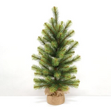 Empire pine tree with burlap base

This decorative faux pine tree features lush branches of green pine needles. The base of the tree is wrapped with a cut of rustic burlap fabric for a simple, natural texture. This tree makes a beautiful addition to a front porch or hearth area, bringing a woodland touch to the home for winter and Christmas. Display it alone or adorn with light strands, garland, and ornaments for a festive accent.

Materials:
Plastic, foam, burlap

Dimensions:
30" tall&nbsp;