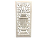 Carved 'Athena' wall hanging decor

Add a classic touch to an entryway or hallway with this gorgeous hand-carved wooden wall hanging. It features a whitewashed finish and ornate detailing. This large piece is perfect for French country or shabby farmhouse chic spaces.

Materials:
Wood

Dimensions:
14" wide x 3/4" deep x 32" long