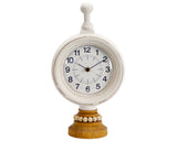 Beaded wooden table clock

Refresh your space with a personal mood and touch, with thoughtfully curated decor like this table clock. Made of wood, this clocks is the perfect addition to your home assortment - or a gift for those who matter most!

Materials:
Wood, metal, plastic

Dimensions:
8" wide x 5" deep x 14" high