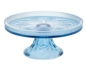 Small sky blue glass cake stand

This lovely sky blue glass cake stand brings a touch of whimsy and vintage charm to any dessert presentation. Its delicate pattern and refined design make it perfect for showcasing your baking creations during special occasions.

Materials:
Glass

Dimensions:
3 1/2" high x 8 1/4" diameter