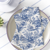 Blue toile chinoiserie bird napkins
*Made to order*

Bring charm and nostalgia to your table with this elegant set of toile napkins. They retain their vibrant colors with state-of-the-art printing techniques that provide bright and crisp colors matching imaginative designs. These napkins make a perfect statement for entertaining, housewarming and tabletop decor for dinner parties, brunch and weddings.

These napkins are proudly made in the USA.

These napkins are sold individually or in sets of four.

Mater