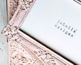 Custom blush pink & gold ornate frame set