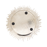 Round silver textured rim plate charger