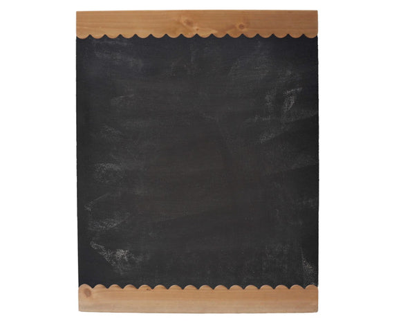 Refresh your space with a personal with this adorable chalkboard. Made of wood, this wall accent is the perfect addition to a command center wall or playroom. It is also a great choice for a gift. 

Materials:
Wood, chalkboard

Dimensions:
23 1/2