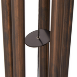 Bunny rabbit weather vane wind chime

Made of iron, this wind chime features an adorable bunny rabbit design. It combines the function of a weather vane with the beautiful sounds of a wind chime. Hang it outside to provide the perfect accent in your yard or garden.&nbsp;

Materials:
Iron

Dimensions:
11 3/4" wide x 7" deep x 45 inches