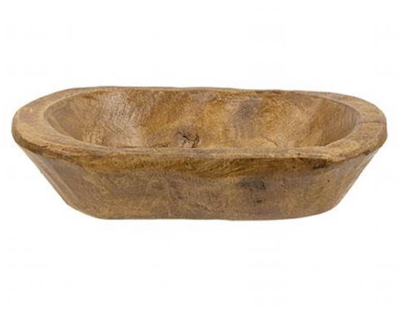  This decorative ovular bowl is made of chunky, lightweight wood with a rough-hewn texture and a natural brown finish. This bowl makes a charming addition to everyday home decor, giving a rustic and handmade feel to any space. Display this bowl with potpourri, florals, greenery, or other bowl filler for a look that can be customized for any season or holiday.
 