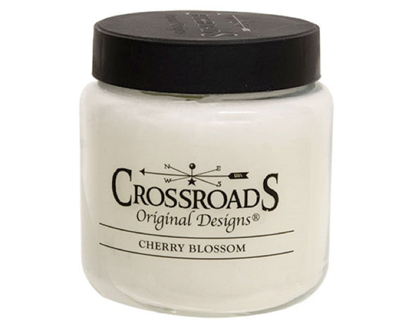 Cherry blossom candle in a jar with lid

This fragrant jar candle is made from high-quality, blended paraffin wax. It features the sweet flowery scent of perfumed cherry blossoms that will fill a home within minutes. This candle comes with two lead-free wicks for up to 155 hours of an even burn, and it has a black metal lid to preserve its decadent scent. This candle is proudly poured in the USA.

Materials:
Paraffin wax, plastic

Weight:
16 ounces