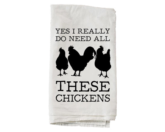 Humorous chicken flour sack kitchen towel

This decorative flour sack towel is the perfect piece for your country kitchen. It features the phrase, 