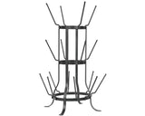 Rustic metal coffee mug tree rack

This tall rack is inspired by a wine bottle rack. It's the perfect size to hold juice glasses or coffee mugs. This stand is a great choice for a housewarming gift.

Materials:
Metal

Dimensions:
11" wide x 19" high