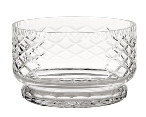 This bowl features the classic Southern charm of traditional cut lead-free crystal in a medallion design. This bowl is the perfect size for serving up cold side dishes. It also makes for a great wedding gift.  Materials: Lead-free crystal  Dimensions: 5 1/2" high x 9" in diameter