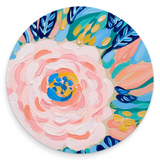 Set of 4 colorful floral coasters

A garden party would not be complete without designer Julie Marriott's painted pink flowers holding your beverage! Each coaster features a colorful floral picture. Each one is made of ceramic with a matte sandstone surface finish. The bottom of the coaster is covered in cork to protect your furniture.

Your purchase includes one coaster of each design.&nbsp;

These coasters are proudly made in the USA.

Materials:
Ceramic

Dimensions:
4" diameter
