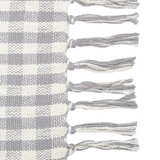 Gray gingham check throw blanket

Add the finishing touch to a reading nook or guest room with this lovely throw. It features a gray and cream gingham check pattern accented by unique half-wrapped, hand-tied tassels. This blanket will give your style the extra “wow” factor that you’ve been looking for.

Materials:
Cotton blend

Dimensions:
50" wide x 60" long

Care:
Machine washable