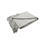 Gray gingham check throw blanket

Add the finishing touch to a reading nook or guest room with this lovely throw. It features a gray and cream gingham check pattern accented by unique half-wrapped, hand-tied tassels. This blanket will give your style the extra “wow” factor that you’ve been looking for.

Materials:
Cotton blend

Dimensions:
50" wide x 60" long

Care:
Machine washable