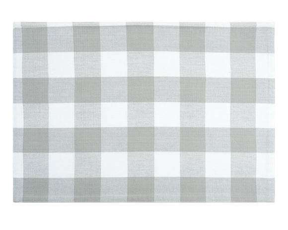 Gray & white plaid cotton placemat

Bring a fresh update to your dining room with this placemat. Build a classic foundation for your table setting with the timeless style of this gray and white buffalo check placemat. From modern farmhouse to cozy cottage and back to urban retreats these placemats fit in with any dining room design and aesthetic.

Materials:
Cotton

Dimensions:
13