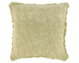 Muted green floral damask throw pillow

This decorative pillow features an embossed floral pattern on textured fabric in a vintage green color palette with a coordinating fringe trim and stonewashed green cotton on the back. It includes a zipper for easy removal. This pillow is a great everyday home accent that adds vintage style to any room.

Materials:
Cotton, polyester fill

Dimensions:
16" wide x 16" high