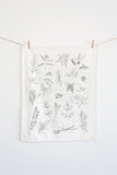 Neutral herb cotton kitchen towel

This kitchen herb tea towel adds that perfect soft touch to your kitchen, while still working hard! These are the perfect size to fold and display in a table setting or hanging over your oven. They are medium weight and lint-free so it works as a delicate napkin or as an absorbent clean-up cloth. They are a great gift for a gardener.

This item is proudly made in the USA.

Materials:
100% Cotton

Dimensions:
18" wide x 22" long

Care:
Machine washable&nbsp;