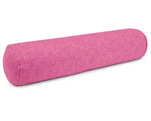 Classic hot pink chenille bolster pillow

Decorative bolster pillows are the best way to elevate your space. This pillow is reversible with same fabric on both sides. It includes a hidden zipper for easy cover removal and cleaning. Each pillow comes with a feather down insert.

This pillow is proudly made in the USA.&nbsp;

Materials:
Velvet/chenille blend, feather down insert

Dimensions:
8" round x 24" long

Care:
Spot-clean only&nbsp;
