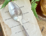 Jesus and Sweet Tea vintage stamped spoon, Vintage gift ideas