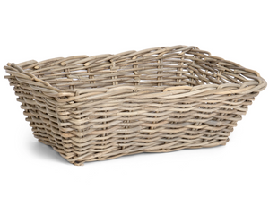 Kubu gray rectangular storage basket

The rectangular Kubu gray basket offers ample storage. Made by a family owned business since 1906, this basket provides a diversified product selection from packaging to home decor. This basket is a testament to their century-old expertise in crafting storage solutions.

Materials:
Rattan

Dimensions:
12" wide x 7 1/2" high x 20" long