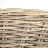 Kubu gray rectangular storage basket

The rectangular Kubu gray basket offers ample storage. Made by a family owned business since 1906, this basket provides a diversified product selection from packaging to home decor. This basket is a testament to their century-old expertise in crafting storage solutions.

Materials:
Rattan

Dimensions:
12" wide x 7 1/2" high x 20" long