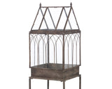 Imagine your favorite ferns, orchids, and succulents thriving within this miniaturized glass palace, their vibrant greens and delicate blooms magnified by the crystal clarity of the plexiglass. Whether placed in a sunlit corner of your living room, on a patio, or as a stunning centerpiece in a conservatory, this standing terrarium transforms any area into a serene botanical haven.