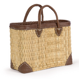 Rectangular straw tote with leather accents

This rectangular straw tote with genuine leather accents is an essential accessory for your shopping needs. This bag is not only practical, it also carries the heritage of longtime artisans. It is ideal for use in the home, kitchen, or even for organization.&nbsp;

Materials:
Wicker, leather

Dimensions:
11" high x 6" deep x 16 1/2" wide

Care:
Spot-clean only