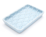 Textured light blue soap dish tray

Introducing the perfect way to elevate everyday – our light blue soap dish. This chic and contemporary gem adds a touch of modern sophistication to any countertop. Whether you are looking to add visual interest or enhance a home spa experience, this soap dish has all your bases covered. Crafted with care and precision, while still being eminently practical, our textured design will bring luxury into the simplest of rituals helping make your day just a bit brighter.
