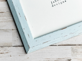 Hand-painted spa blue gallery photo frame