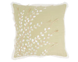 Down-filled light green floral pillow

Enhance your home with our delicate embroidered floral pillow for timeless elegance, designed for style and comfort. It is perfect for adding a touch of seasonal flair or year-round sophistication to any space.

Materials:
Cotton, down-filled insert

Dimensions:
18" high x 18" long

