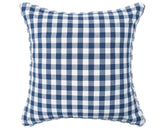 Dark blue gingham check throw pillow

With a classic gingham check in deep blue, this pillow was made for quaint looks and modern farmhouse style. This woven throw pillow is crafted of 100% cotton and instantly brings comfort to any room.

Materials:
100% Cotton, polyester fill

Dimensions:
18" wide x 18" high