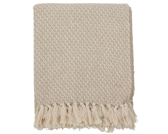 Neutral beige throw blanket

Super soft, this throw blanket is suitable for any bed or sofa. It's perfect to cozy up in front of the fire on cold nights, but it also adds a lovely decorative touch to your room. It's lightweight and easy to pack, which makes it a great travel blanket too, so you can easily take it with you on a plane or car ride. 

Materials:
Polyester

Dimensions:
50