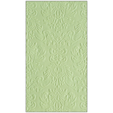 disposable paper guest towel decorative with green embossed print
