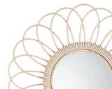Natural rattan sunburst wall hanging mirror

Add brightness and style to any room with this lovely wall mirror. It is the perfect size for small entryway and would look great grouped with other coordinating items for a gallery wall.

Materials:
Rattan, glass

Dimensions:
1" deep x 19 3/4" diameter