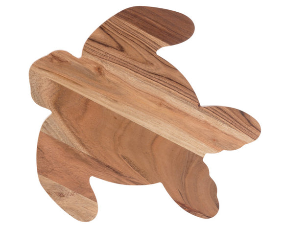 Sea turtle acacia wood cutting board

Make food preparation fun with this adorable turtle cutting board. It is made of acacia wood and would also work well as a charcuterie board.

Materials:
Acacia wood

Dimensions:
13 1/2