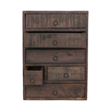 Reclaimed wood small cabinet with metal pulls on drawers, JaBella Designs