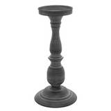 Tall dark gray candle holder

This tall dark gray candle holder is a nice and subtle addition to any chosen design theme of your room. With its faint ringed design adding a hint of personality to the piece, it's easily a nice touch to any home. Pair it with one of our LED candles and set up for success!

Materials:
Wood, metal

Dimensions:
5 3/4" diameter x 12" tall