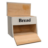 White bread box with top storage