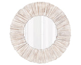 Coastal wooden round mirror

This mirror is more than just a home decor piece. This beautifully crafted wall mirror serves as a reflection of your creativity and personal style. It's designed to celebrate all of life's incredible moments, making it a meaningful addition to your home. From the living room to the bedroom, this mirror effortlessly enhances any space with its elegant design. Enjoy the simplicity and charm it brings to your home decor.

Materials:
Wood, glass

Dimensions:
32 3/4" round