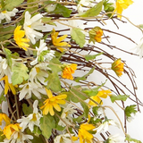 Yellow and white daisy wreath, JaBella Designs