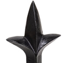 Decorative traditional black metal finial figurine