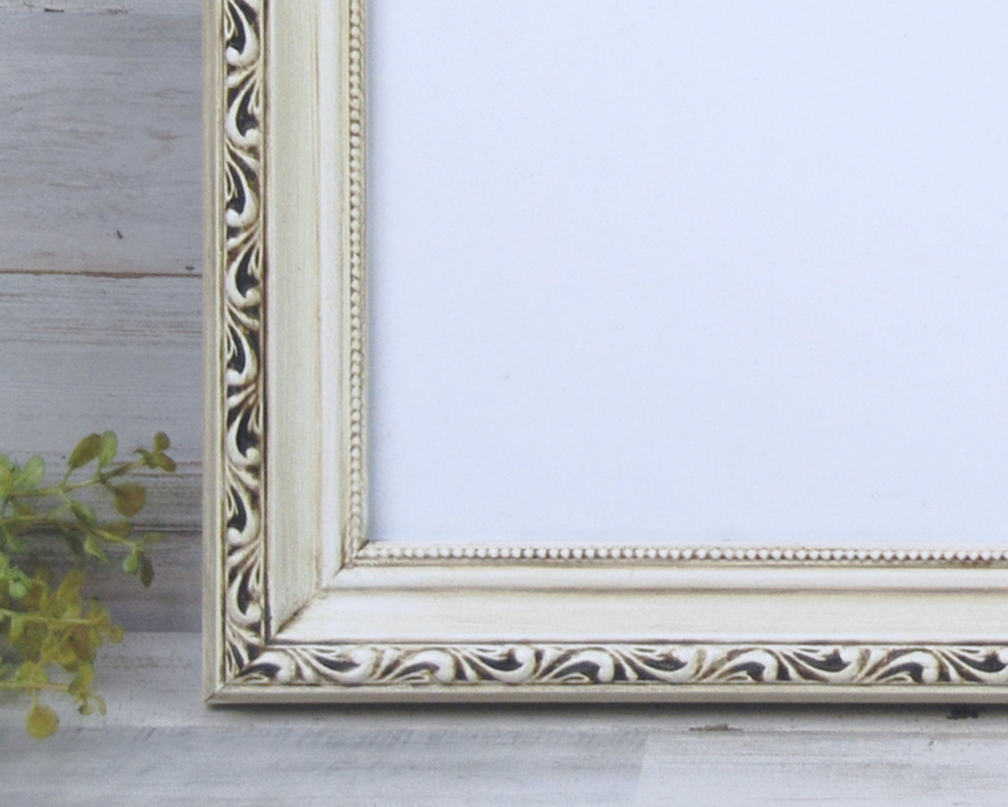 Wide Vintage White Wooden frame 30x30cm - Premium Quality - ArtPhotoLimited
