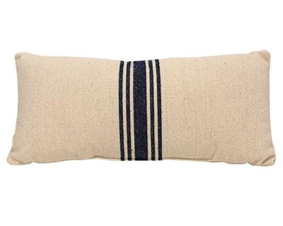 Pillows, Grain sack pillow, Navy blue, Farmhouse pillow, Lumbar pillow, Decorative blue pillows, Pillow for the home, Fixer upper style pillows, Pottery Barn style, The Faded Farmhouse, Vintage Farmhouse Finds style, JaBella Designs, Tennessee, Made in the USA