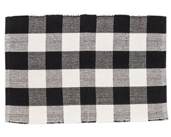 Black and white buffalo check doormat, Black and white rug, Small accent rugs, Country farmhouse home decor, Rustic farmhouse rug, Neutral rug for the home, Gift ideas