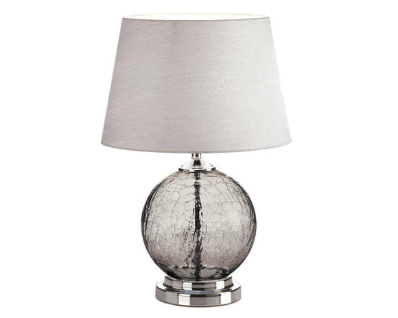 Gray table lamp, Aged black lamp, Silver lamp decor, Glass lamp, Coastal living, Modern farmhouse, Home decor, JaBella Designs